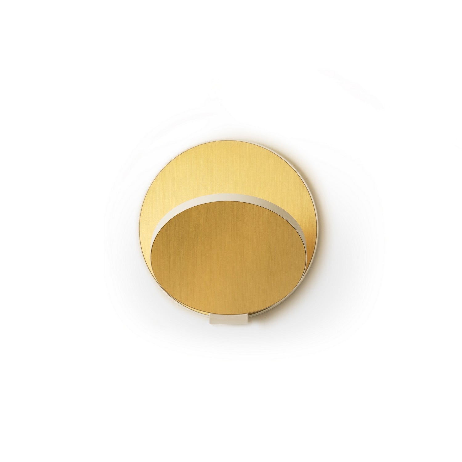 Koncept - GRW-S-MWT-BRS-HW - LED Wall Sconce - Gravy - Matte White, Brushed Brass