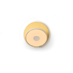 Koncept - GRW-S-MWT-BRS-PI - LED Wall Sconce - Gravy - Matte White, Brushed Brass