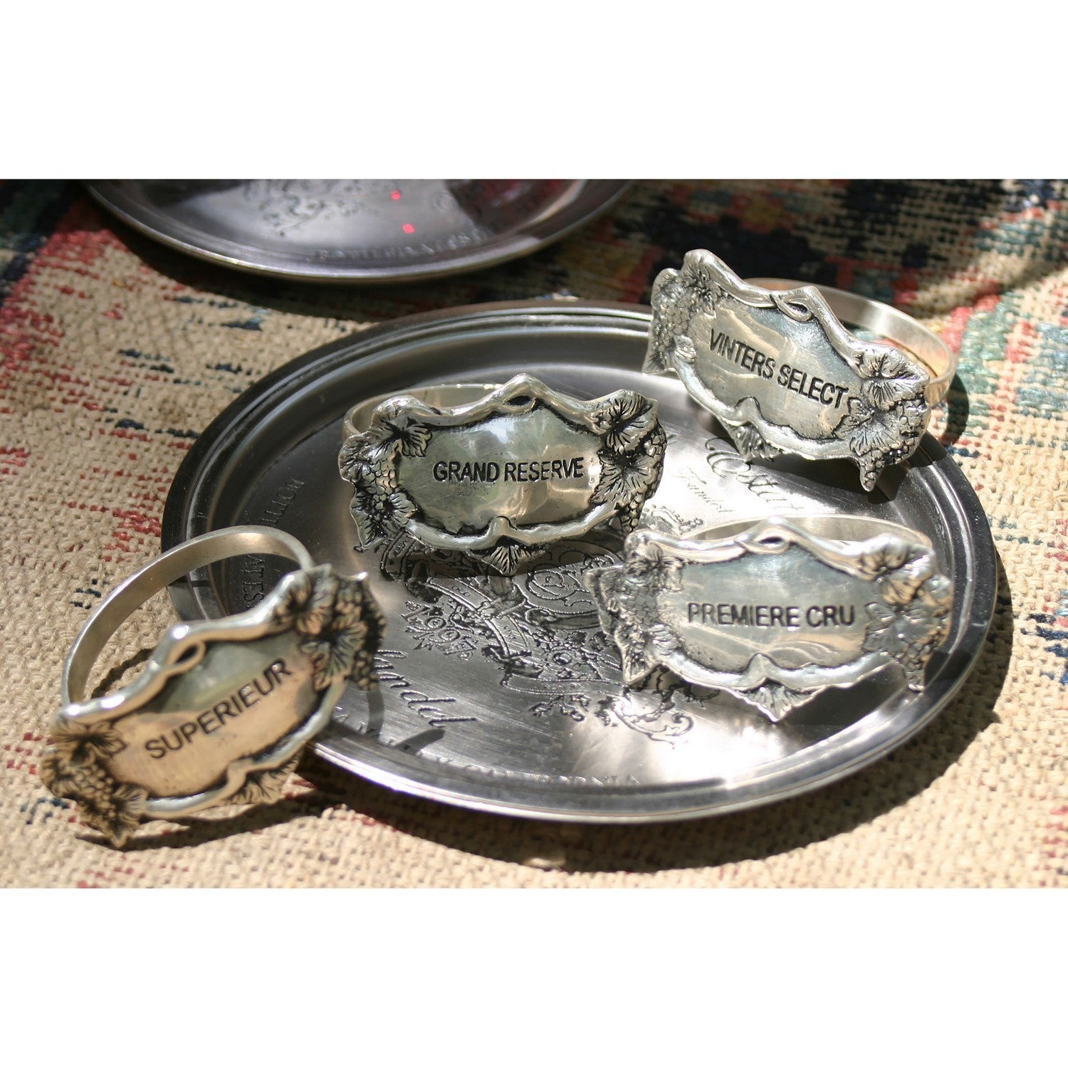 ELK Home - NAP011/S4 - Napkin Rings (Set of 4) - Pewter