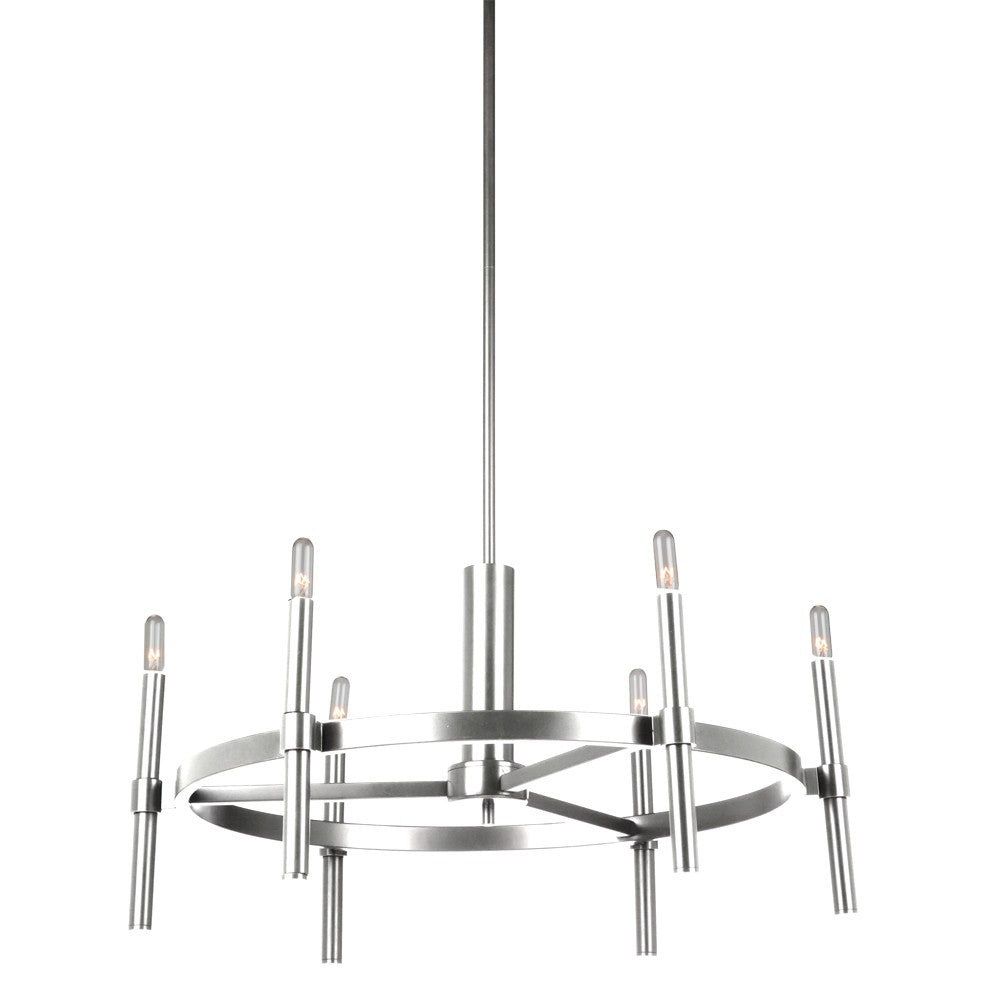 Artcraft - AC10666PN - Six Light Chandelier - Encore - Polished Nickel