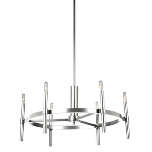 Artcraft - AC10666PN - Six Light Chandelier - Encore - Polished Nickel