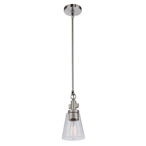 Artcraft - AC10761BN - One Light Pendant - Clarence - Brushed Nickel