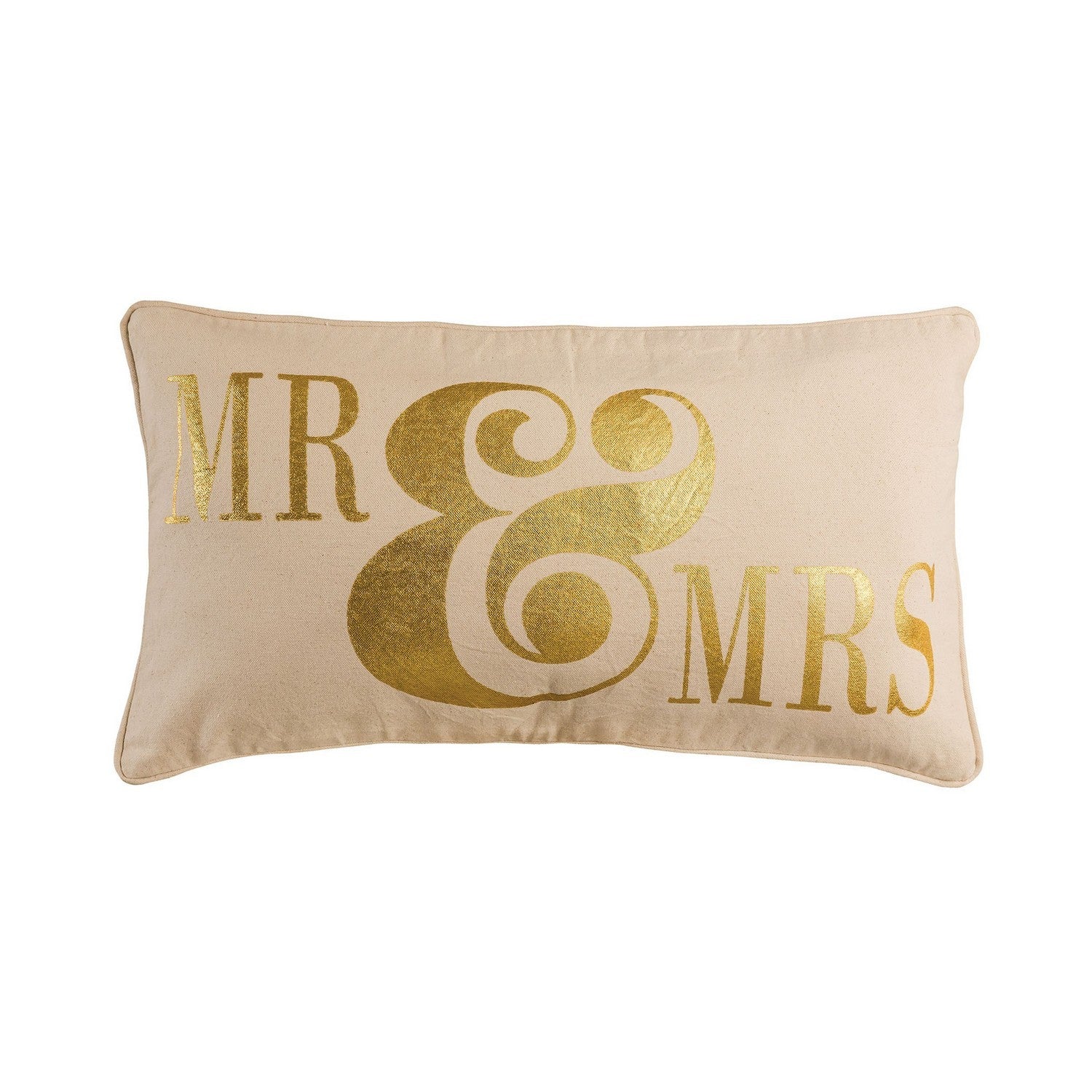 ELK Home - PLW018 - Pillow - Mr. and Mrs. - White