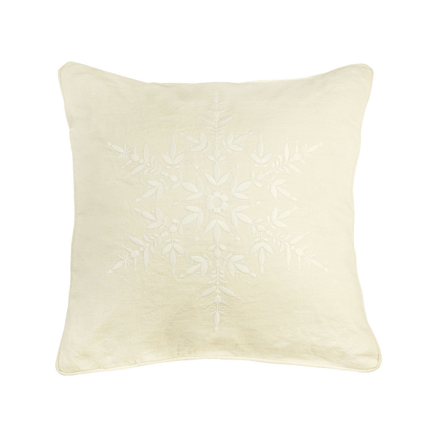 ELK Home - PLW024 - Pillow - Snowflake - White