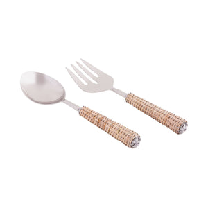 ELK Home - SERVER025 - Salad Server Set - Silver