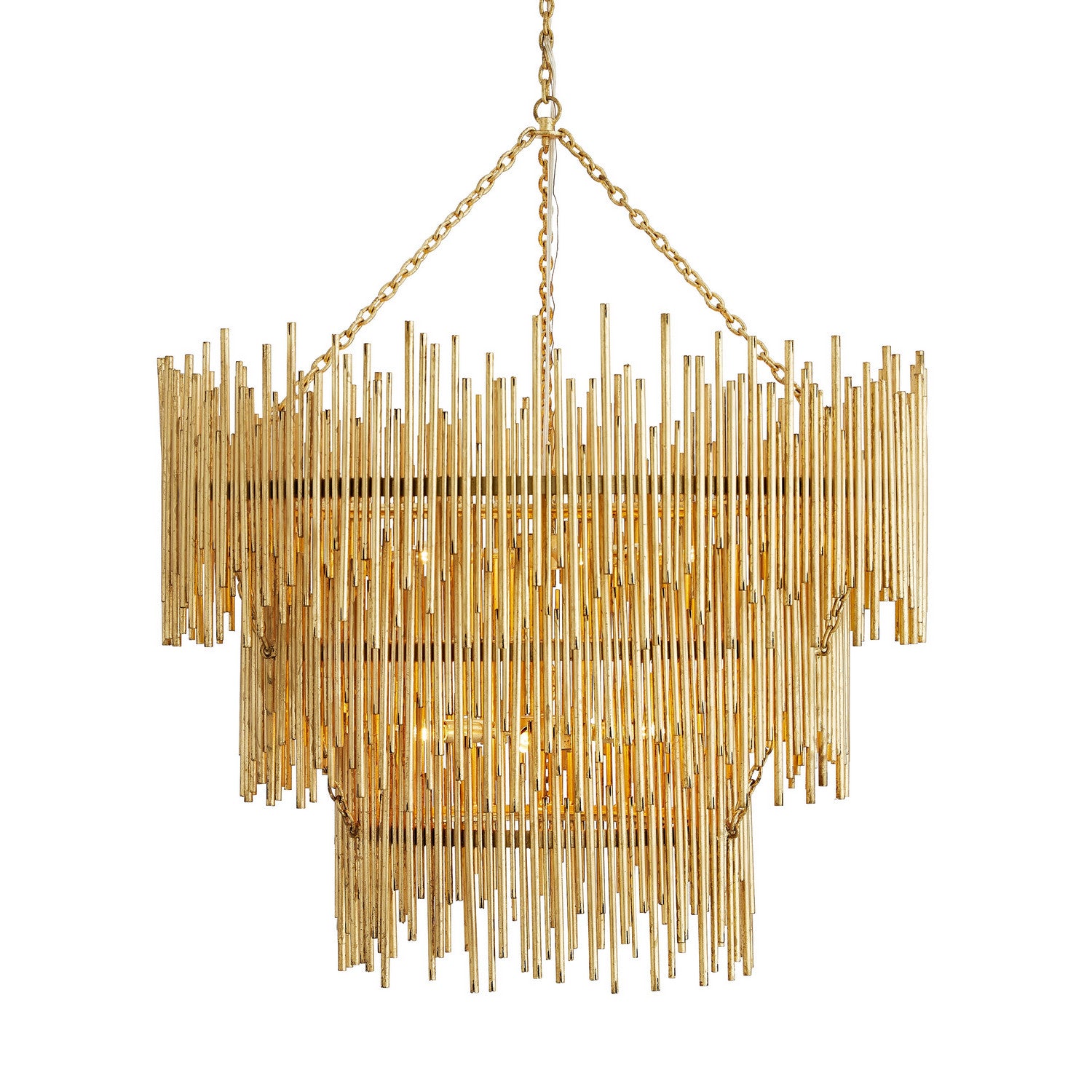 Arteriors - 84033 - 12 Light Chandelier - Prescott - Gold Leaf