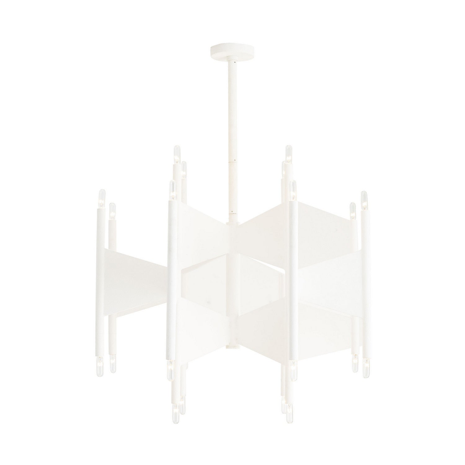 Arteriors - 84061 - 24 Light Chandelier - Deskins - White Gesso