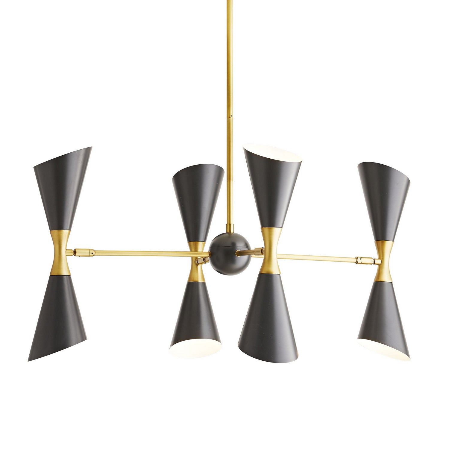 Arteriors - 89357 - Eight Light Chandelier - Fuentes - Antique Brass