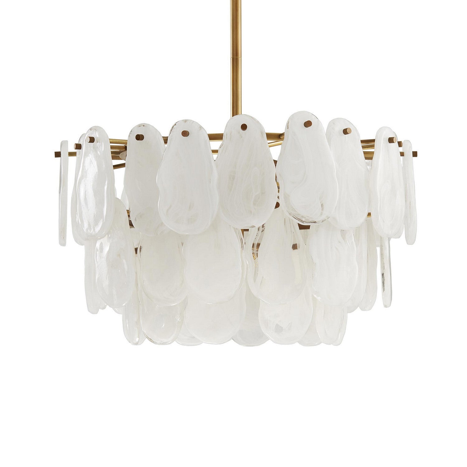 Arteriors - 89454 - Three Light Chandelier - Leon - Antique Brass