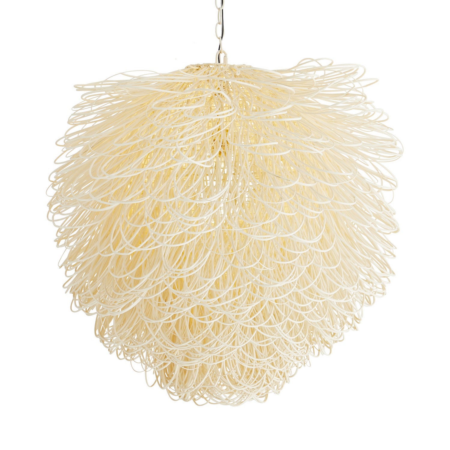 Arteriors - 89646 - One Light Chandelier - Finley - White