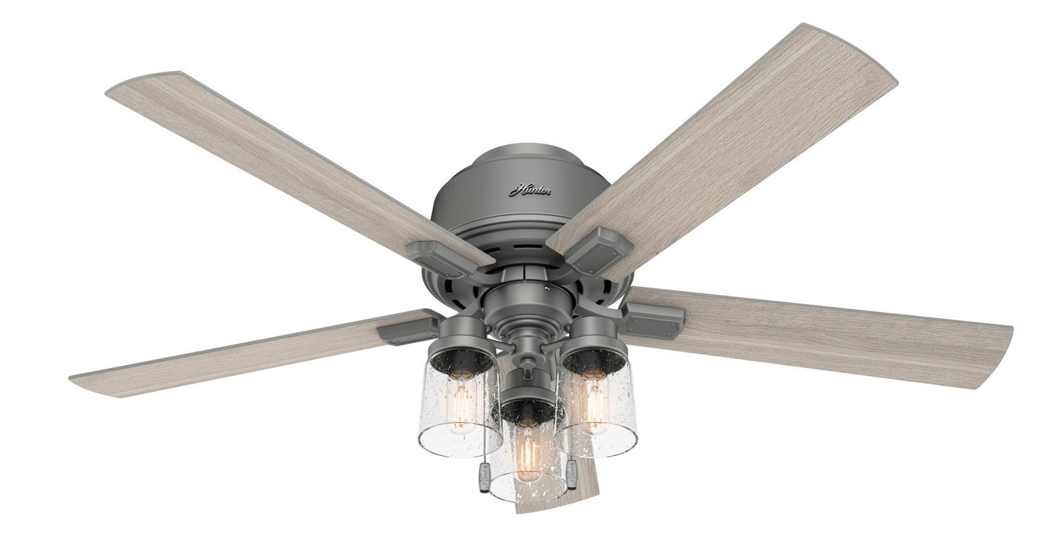 Hunter - 50656 - 52" Ceiling Fan - Hartland - Matte Silver