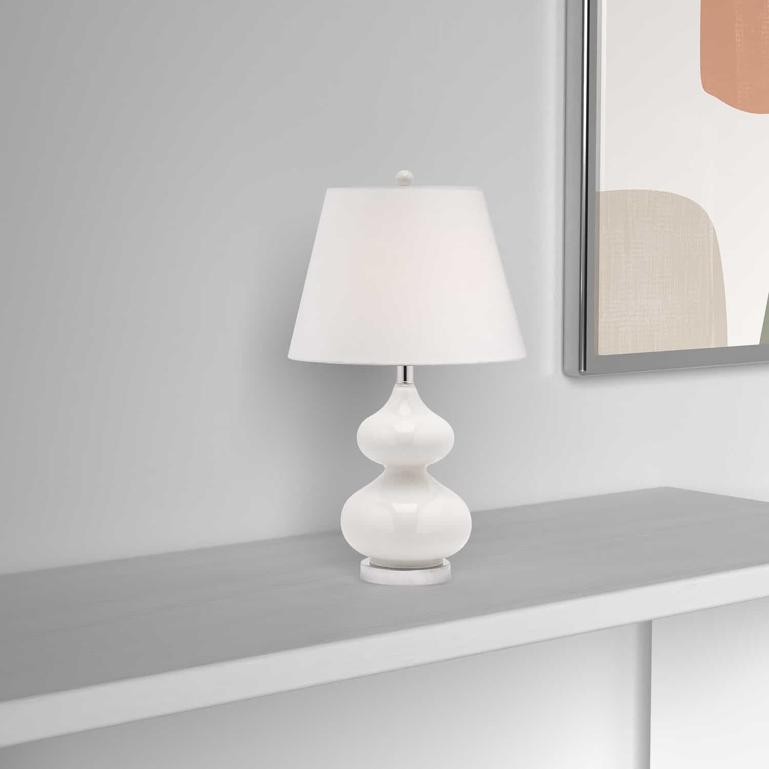 Dainolite Ltd - 180T-WH - One Light Table Lamp - White