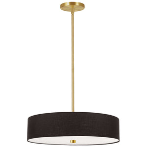 Dainolite Ltd - 571-204P-AGB-BK - Four Light Pendant - Everly - Black