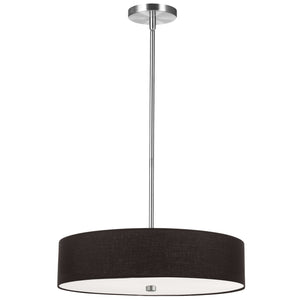 Dainolite Ltd - 571-204P-PC-BK - Four Light Pendant - Everly - Black