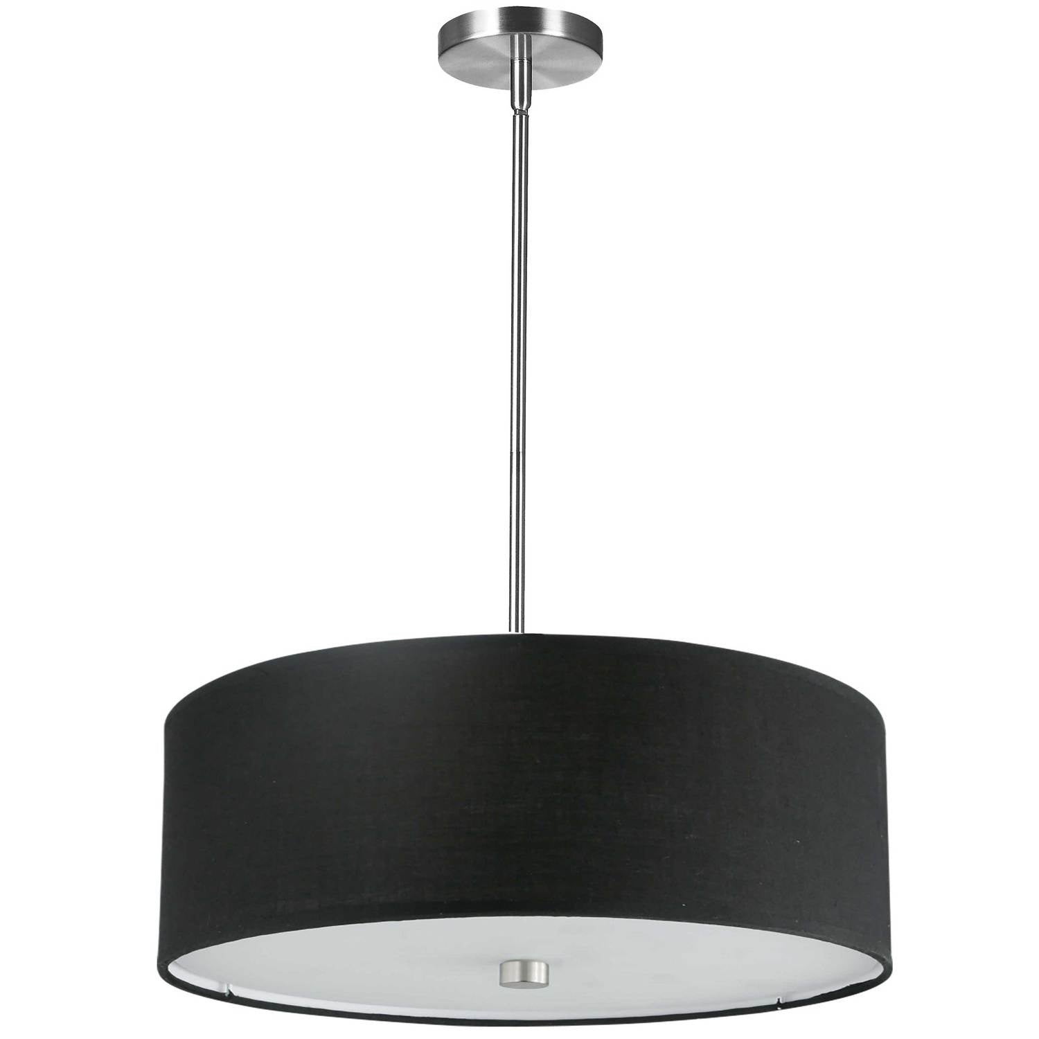 Dainolite Ltd - 571-204P-PC-BK - Four Light Pendant - Everly - Black