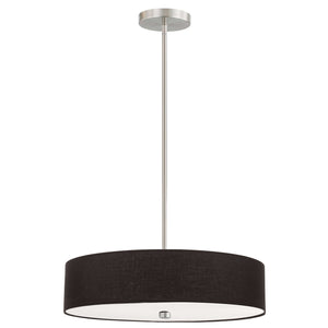 Dainolite Ltd - 571-204P-SC-BK - Four Light Pendant - Everly - Black