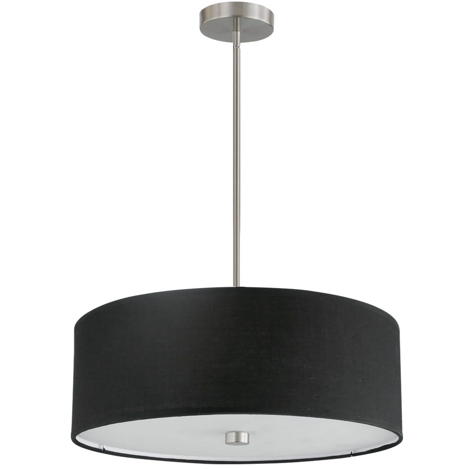 Dainolite Ltd - 571-204P-SC-BK - Four Light Pendant - Everly - Black