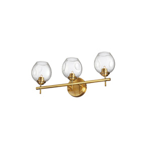 Dainolite Ltd - ABI-203W-VB-CLR - Three Light Vanity Fixture - Abii - Vintage Bronze