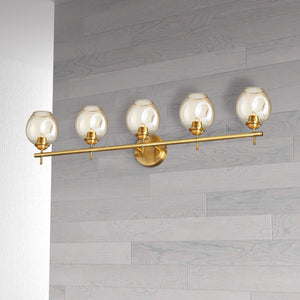 Dainolite Ltd - ABI-365W-VB - Five Light Vanity - Abii - Vintage Bronze