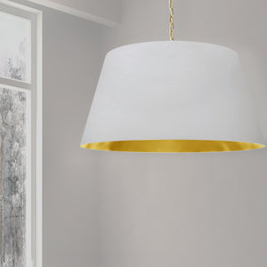 Dainolite Ltd - BRY-XL-AGB-692 - One Light Pendant - Brynn - White