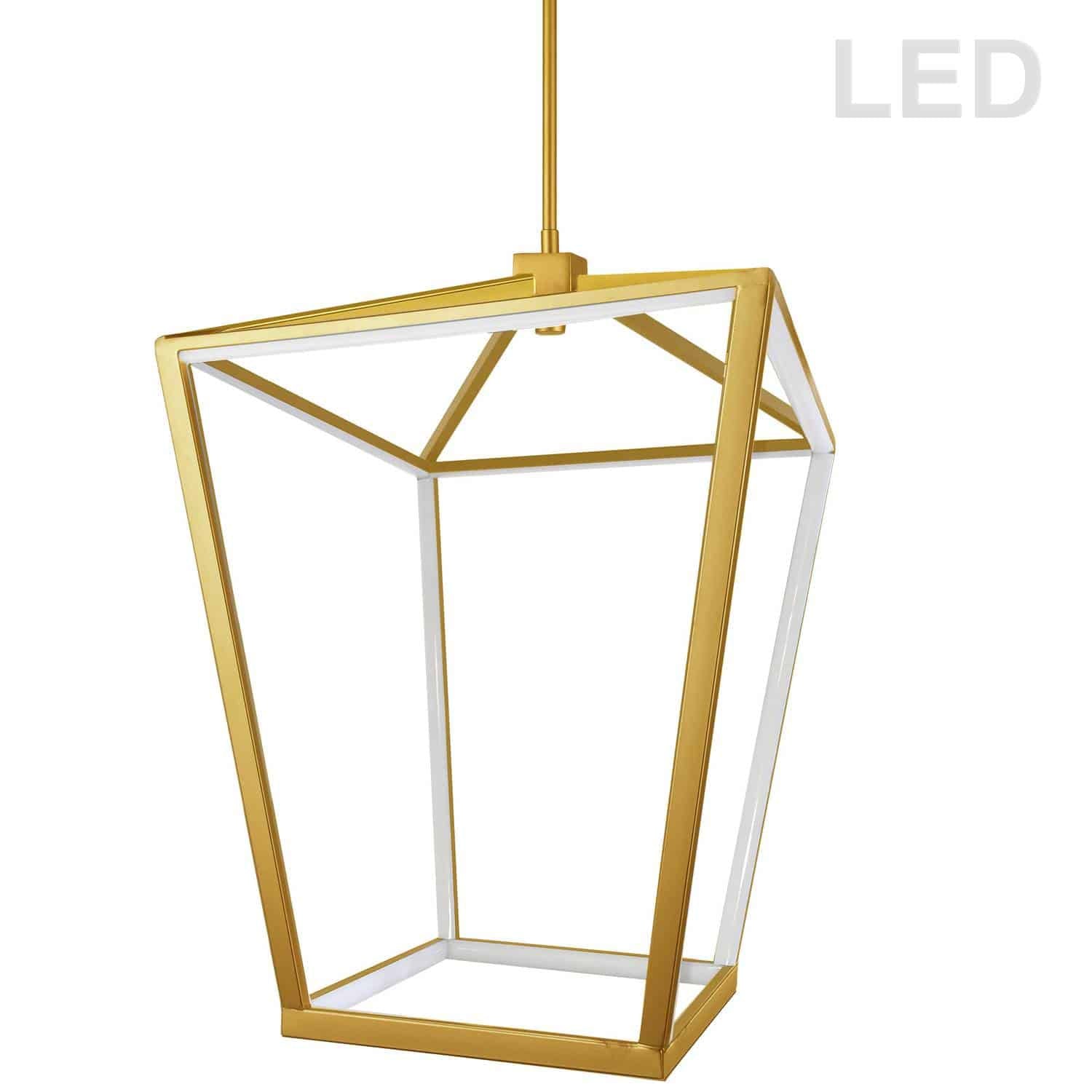 Dainolite Ltd - CAG-2664C-AGB - LED Pendant - Cage - Aged Brass