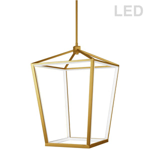 Dainolite Ltd - CAG-2664C-AGB - LED Pendant - Cage - Aged Brass