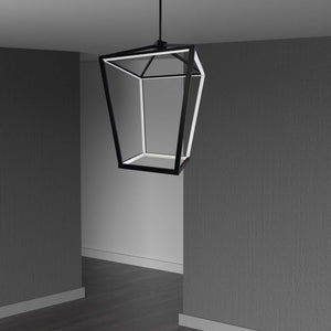 Dainolite Ltd - CAG-2664C-MB - LED Pendant - Cage - Black