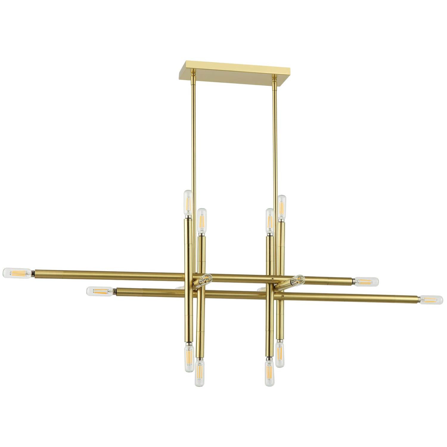 Dainolite Ltd - KAN-4016HP-AGB - 16 Light Pendant - Kanata - Aged Brass