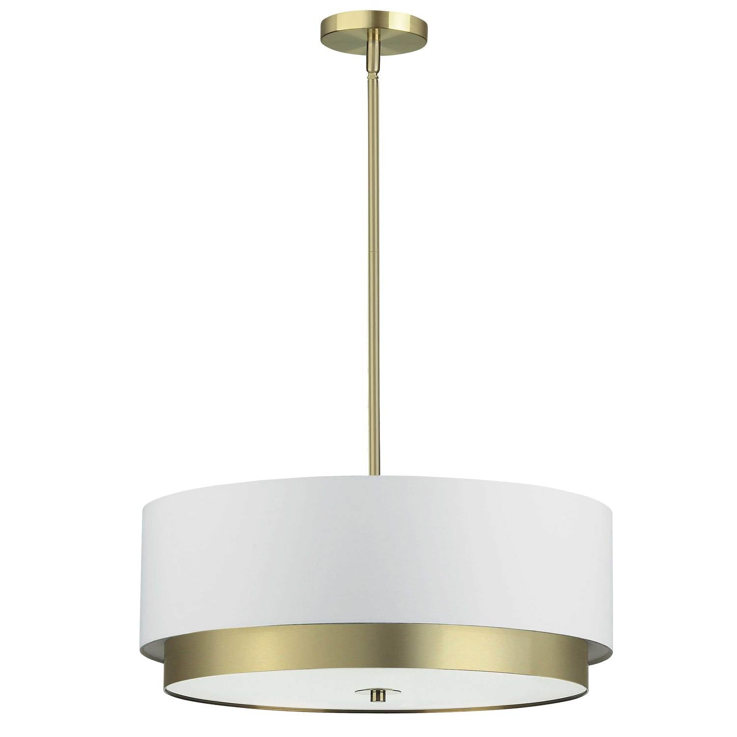 Dainolite Ltd - LAR-204LP-AGB - Four Light Pendant - Larkin - White