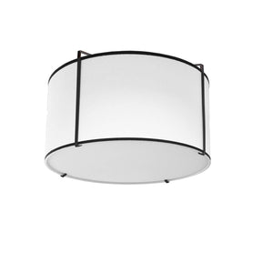 Dainolite Ltd - TRA-121FH-BK-WH - Two Light Flush Mount - Trapezoid - White