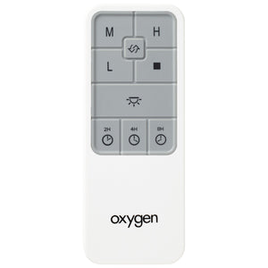 Oxygen - 3-8-1000-0 - Handheld Remote Ac Motor - Oslo Remote - White