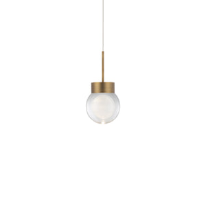 Modern Forms - PD-82006-AB - LED Mini Pendant - Double Bubble - Aged Brass