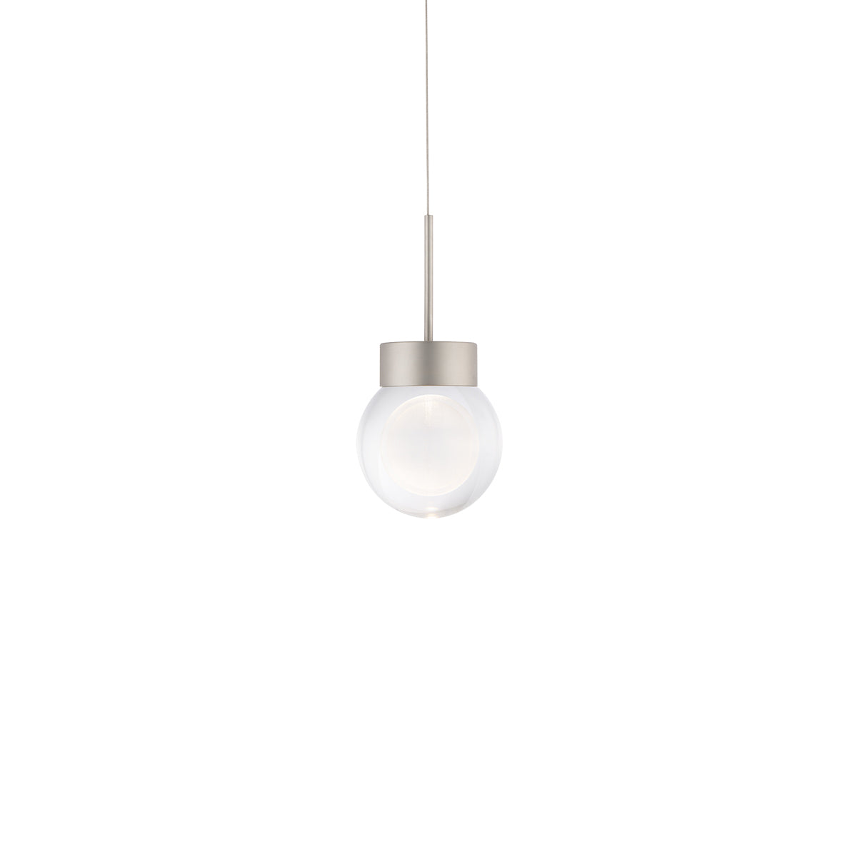 Modern Forms - PD-82006-SN - LED Mini Pendant - Double Bubble - Satin Nickel