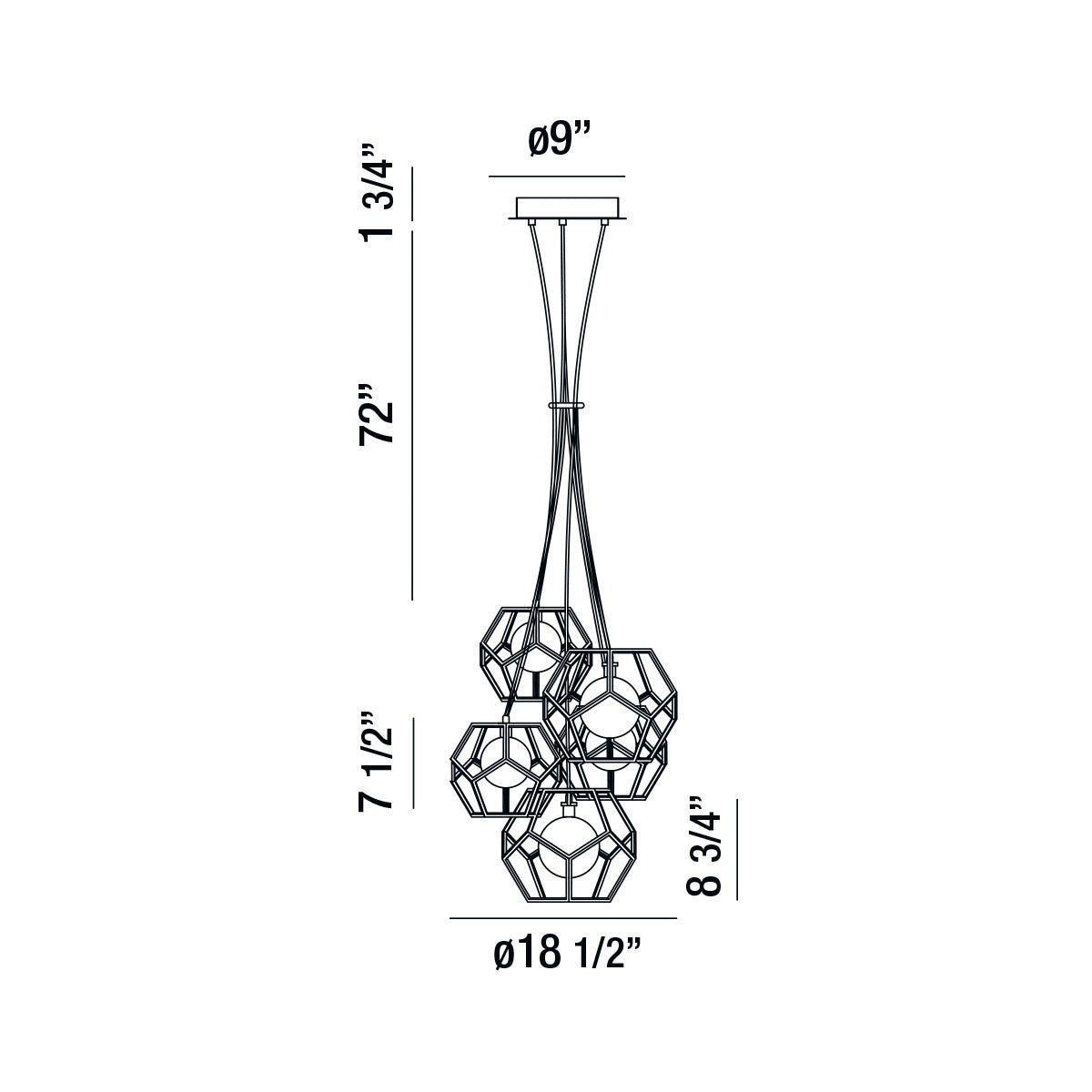 Eurofase - 35903-017 - LED Chandelier - Norway - Chrome