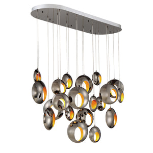 Eurofase - 35912-019 - ARLINGTON-CHD-20LT-52IN-BK-GD - ARLINGTON - Chrome Black