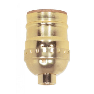 Satco - 80-1010 - Short Keyless Socket - Brite Gilt