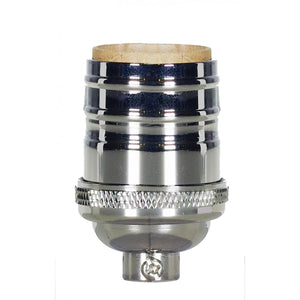 Satco - 80-1055 - Short Keyless Socket - Polished Nickel