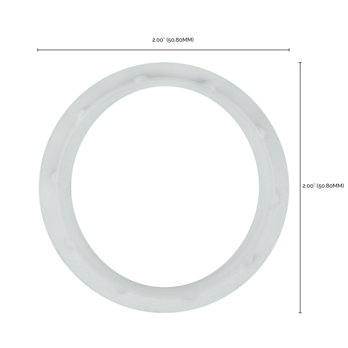 Satco - 80-1074 - Die Cast Ring For Threaded Socket - White