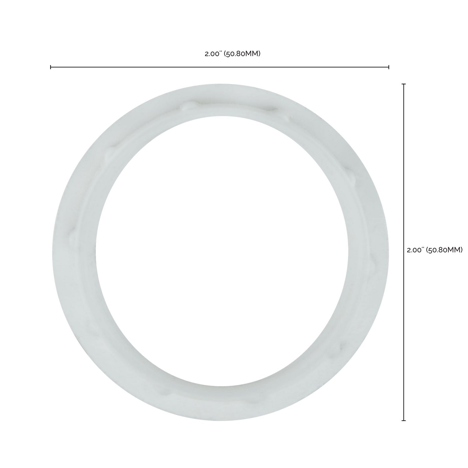 Satco - 80-1074 - Die Cast Ring For Threaded Socket - White