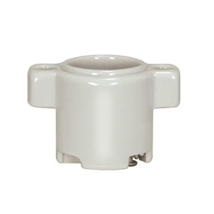 Satco - 80-1097 - Keyless Porcelain One Piece Sign Socket - Glazed