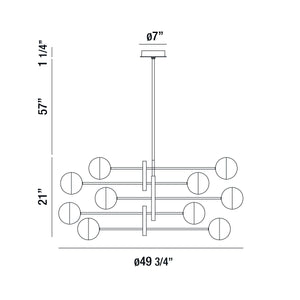 Eurofase - 35920-014 - LED Chandelier - Fairmount - Chrome