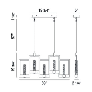 Eurofase - 35949-015 - LED Chandelier - Hanson - Black