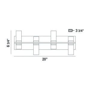 Eurofase - 35958-017 - LED Bathbar - Netto - Chrome