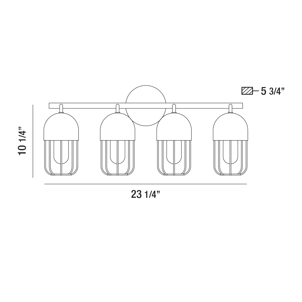 Eurofase - 35962-014 - Four Light Bathbar - Palmerston - Matte Black