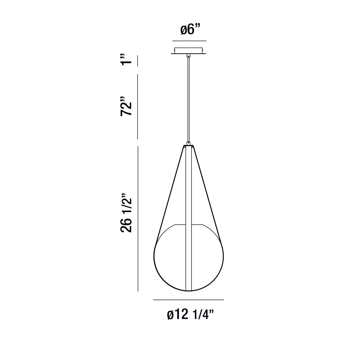 Eurofase - 35990-017 - ROSEMOUNT-PEN-27IN-CHR-WH - ROSEMOUNT - Chrome-Wh