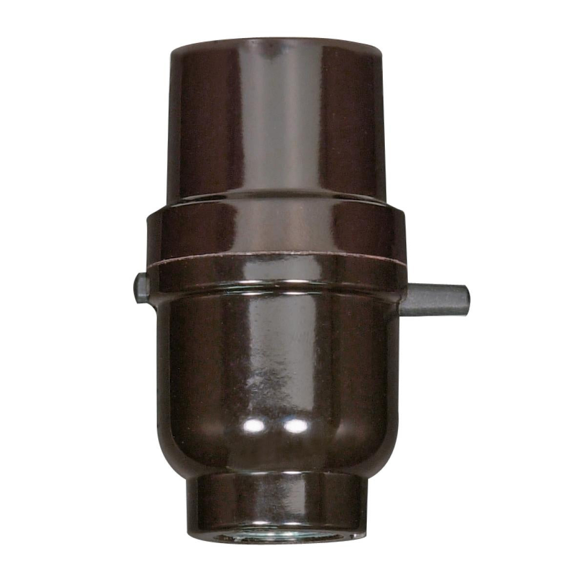Satco - 80-1110 - Push Thru Socket - Black