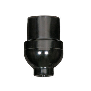 Satco - 80-1111 - 1/8 Ip Cap W/Plastic Bushing - Black