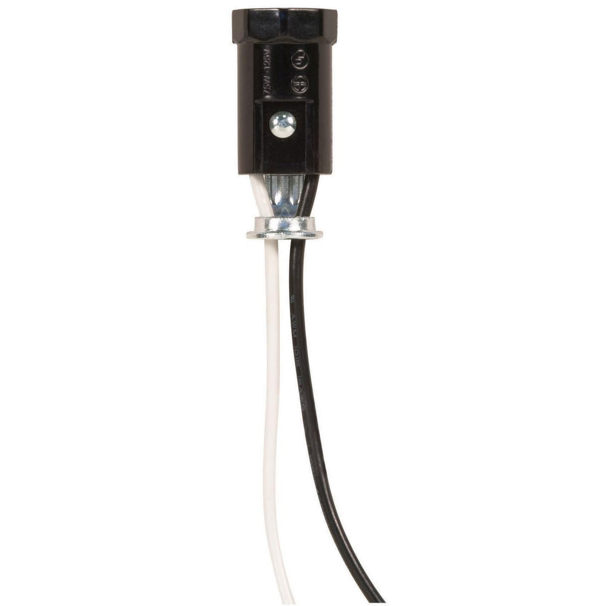 Satco - 80-1145 - Phenolic Candelabra Sockets With Leads - Not Specified