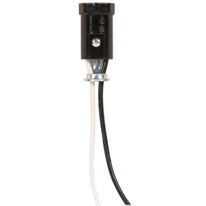 Satco - 80-1145 - Phenolic Candelabra Sockets With Leads - Not Specified