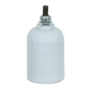Satco - 80-1157 - Porcelain Bottom Turn Knob Socket - Porcelain
